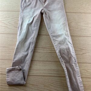 American Eagle Pink Sateen Jegging Size 0R